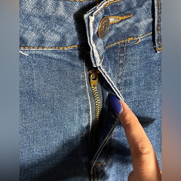 Vince Blue New York Vintage High Rise Stretch Cargo Jeans sz 7 - Picture 4 of 13